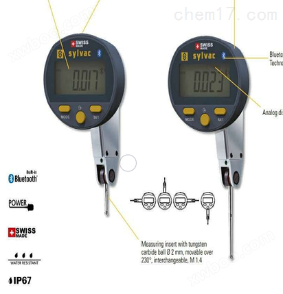 瑞士SYLVAC蓝牙无线传输数显杠杆表