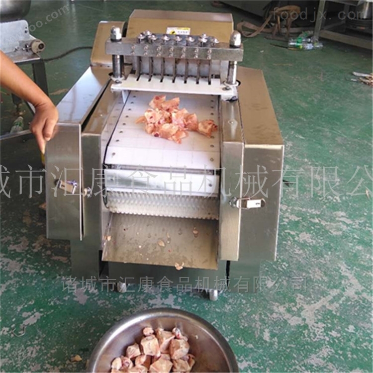 汇康机械生产连续式猪排骨全自动切块机设备