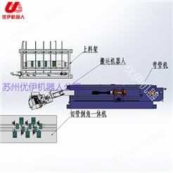中国台湾颖霖弯管机与安川机器人组自动线